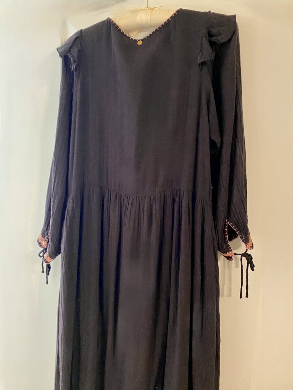 Antik Batik boho maxi dress with lots of embroidered detail -- Small - Picture 5 of 6